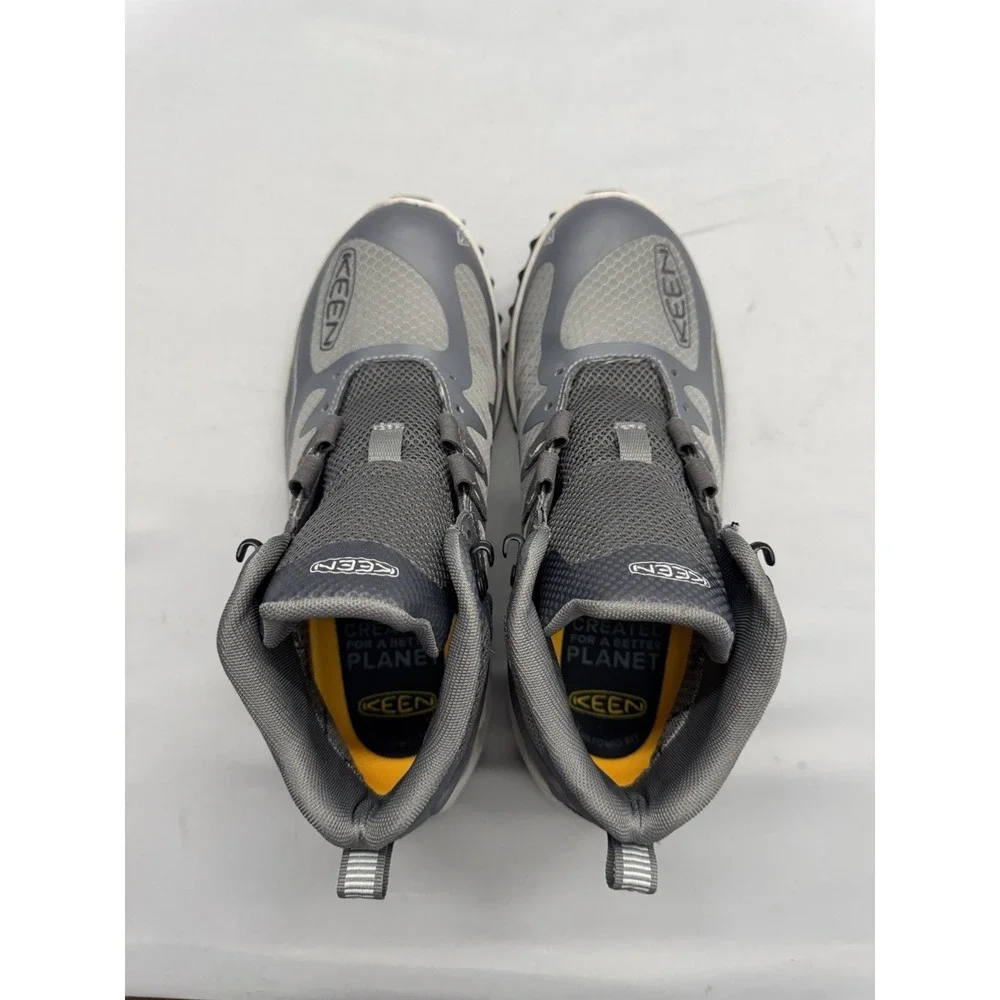 KEEN Womens Zionic Mid Waterproof Hiking Boots Gray Magnet Size 10